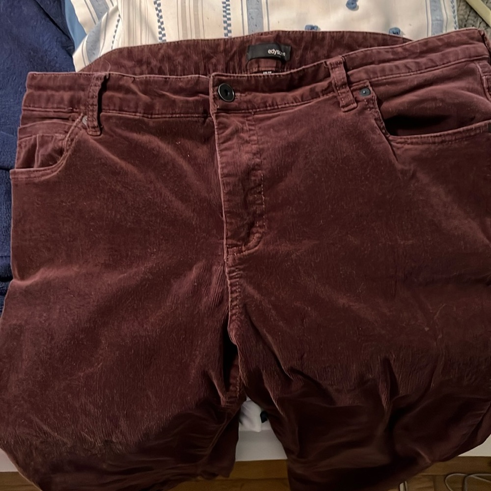 Cord pants! Plus size!